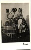 Kalocsai népviselet, homokmégyi parasztlányok, kalocsai népművészeti ház kiadása - 2 db használatlan...