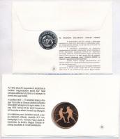 1992. "Barcelona-magyar csapat" emlékérem bélyeges borítékon, elsőnapi bélyegzéssel + Bogn...
