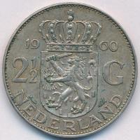 Hollandia 1960. 2 1/2G Ag "Julianna" T:2 Netherlands 1960. 2 1/2 Gulden Ag "Juliana&q...