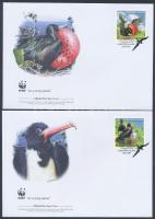 WWF Birds set 4 FDC WWF: Madár sor 4 db FDC-n