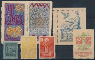 1913-1927 7 db régi magyar levélzáró, javarészt bélyegkiállítás témában