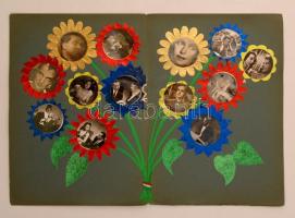 cca 1945 Mesterfilm reklámfüzet színes,kinyithatós  fotókkal, 2db, 35x25cm