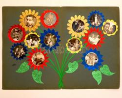 cca 1945 Mesterfilm reklámfüzet színes,kinyithatós  fotókkal, 2db, 35x25cm