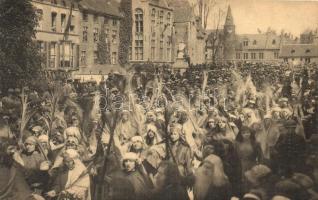 Bruges, Brugge; Procession du Saint Sang / religious procession - 6 unused pre-1945 postcards, inclu...