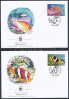 WWF: Halak sor 4 db FDC-n WWF: Fish set on 4 FDC