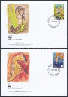 WWF Seahorse set 4 FDC WWF: Tengeri csikók sor 4 db FDC-n