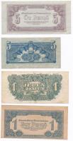 Vegyes: Csehszlovákia 1944. 5K + 20K + Lengyelország 1944. 1Zl + Magyarország 1944. 1P + 5P + 20P &q...