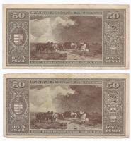 1945. 50P (2x) T:III,III-