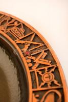 Magyar Néphadsereg réz-zománc falitál, d: 30,5 cm