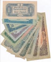 1944. 1P-100P (10x) "A Vörös Hadsereg Parancsnoksága" T:III,III-