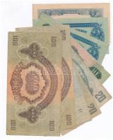 1944. 1P-100P (10x) "A Vörös Hadsereg Parancsnoksága" T:III,III-