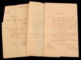 cca 1870-1910 Egy jogász életpályának dokumentumai. A személyével kapcsolatos és néhány általa szerk...
