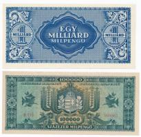 1945. 10.000.000P + 1946. 100.000MP + 1.000.000MP + 1.000.000.000MP T:I,I-