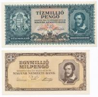 1945. 10.000.000P + 1946. 100.000MP + 1.000.000MP + 1.000.000.000MP T:I,I-