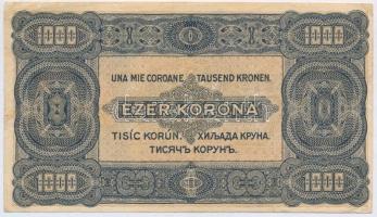 1923. 1000K "8 FILLÉR - NYOLC FILLÉR" felülnyomással T:III fo.
Adamo K37B