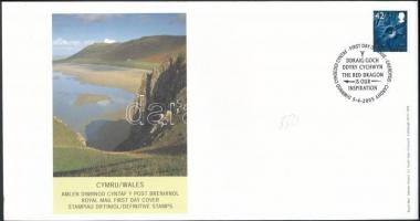 Wales 2000-2005 3 klf FDC 2000-2005 3 FDC