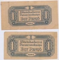 1944. 1P sorszám nélkül + 1944. 1P sorszámmal T:III
Adamo P41A1, P41