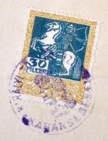 1895 Alügyészi kinevezés dr. Bátsmegyey Imrének Erdély Sándor (1839-1922) igazságügyminiszter aláírá...