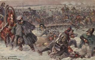 Uebergang über die Beresina / Battle of Berezina, s: Fritz Neumann (EB)