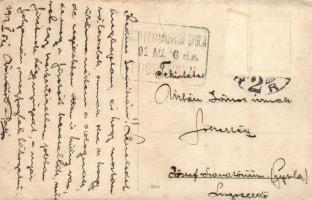 1912 Nagyvárad, Oradea; Püspöki rezidencia, belső udvar / bishop's palace, courtyard, photo (fa...