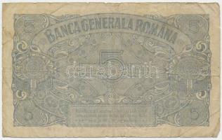 Románia / Német megszállás 1917. 5L felülbélyegzéssel T:III
Romania / German Occupation 1917. 5 Lei...