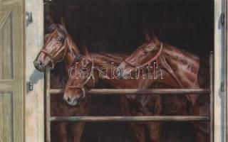 Horses,'Wenina - Delila' litho (EB)