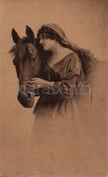 Horse, lady