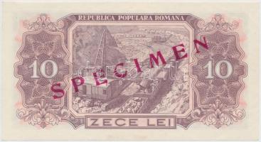 Románia 1952. 10L "SPECIMEN" felülbélyegzéssel, kék sorozat- és sorszámmal T:I
Romania 19...