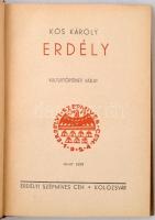 Kós Károly: Erdély. Kulturtörténeti vázlat. Kolozsvár, é.n., Erdélyi Szépmíves Céh. Kiadói egészvász...