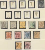 Bosznia Hercegovina + K.u.k. Feldpost tartalmas gyűjtemény Lindner előnyomott albumban / Bosnia Herzegowina + K.u.k. Feldpost collection in Lindner hingeless album