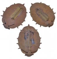 ~1975. 2. és 3. osztályos távírász jelvények (3x) T:2