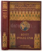 Scott utolsó útja. Scott naplója és útitársainak feljegyzései. Fordította Halász Gyula. Magyar Földrajzi Társaság Könyvtára. Budapest, 1923, Lampel R. (Wodianer F. és Fiai), 404 p.+1 t. Kiadói aranyozott egészvászon sorozatkötésben. A borító picit kopott, foltos, de alapvetően jó állapotban.