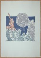 Magyar Nemzeti Galléria album 15 kézzel festett, számozott limómetszettel kortárs művészektől / Hungarian National Gallery album with 15 handpulled, signed lithographs from contemporary artists