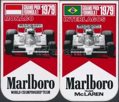 1979 Grand Prix Formula 1 Interlagos, Monaco McLaren matrica, 2 db
