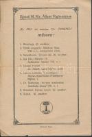 1913-1922 Az Újpesti M. Kir. Állami Főgimnázium nyomtatványai(felhívás, felvételi jegy, felvételi igazolvány, ünnepély műsora), 4 db