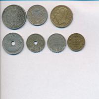 Románia 1900. 5b Cu-Ni + 1906. 5b Cu-Ni + 1906J 10b Cu-Ni + 1924. 1L Cu-Ni + 2L Cu-Ni + 1930. 10L Ni...