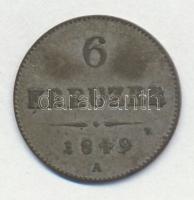 Ausztria 1849A 6kr Ag T:2- patina
Austria 1849A 6 Kreuzer Ag C:VF patina