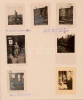 1943 A magyar hadsereg Ukrajnában. Skole. Magyar katonák és magyar hadikórház fényképes front naplój...