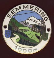 Semmering zománcos autósérem / Austrian glazed car-badge