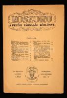 1934 a Koszorú (új folyam) 1. évf. 1. száma, érdekes írásokkal, papírkötésben, jó állapotban