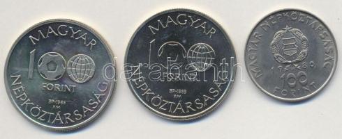 1980. 100Ft "Szovjet-magyar közös űrrepülés" + 1985. 100Ft "Mexikói Labdarúgó VB&quot...