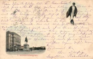 1899 Vienna, Wien; Schwarzenbergplatz  / Square