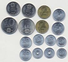 1972. 2f-10Ft (16x), 2db hiányos forgalmi sor (1Ft hiányzik) T:1