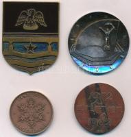 Vegyes: 1970. "Jászberény Hűtőgépgyár - Kiválló Vállalat 10" kétoldalas fém emlékérem (60m...