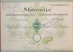 1929 200 D Slavonija részvény / Share