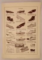 1995 Régi olasz cipőket bemutató plakát reprint kiadása, 50x35 cm