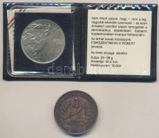 Csíkszentmihályi Róbert (1940-) 1989. "1956-1989 Vértanúink emlékére" MDF alpakka emlékére...