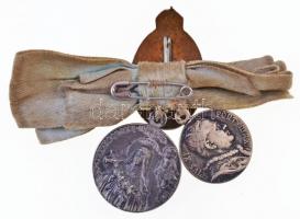 DN "Patrona Hungariae / Kis Szent Teréz" fém vallási érem + "XI. Pius" fém vallá...