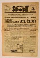 1939 a Nemzeti Sport 31. évf. 126. lapszáma, érdekes aktuális hírekkel