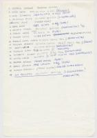 1966 Olimiafila FDC rajta 18 magyar és külföldi olimpikon saját kezű aláírásával. Mellékelve a sport...